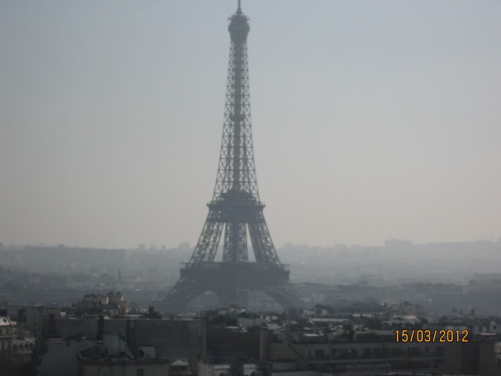 LA TOUR EIFFEL depuis l'ARC DE TRIOMPHE
