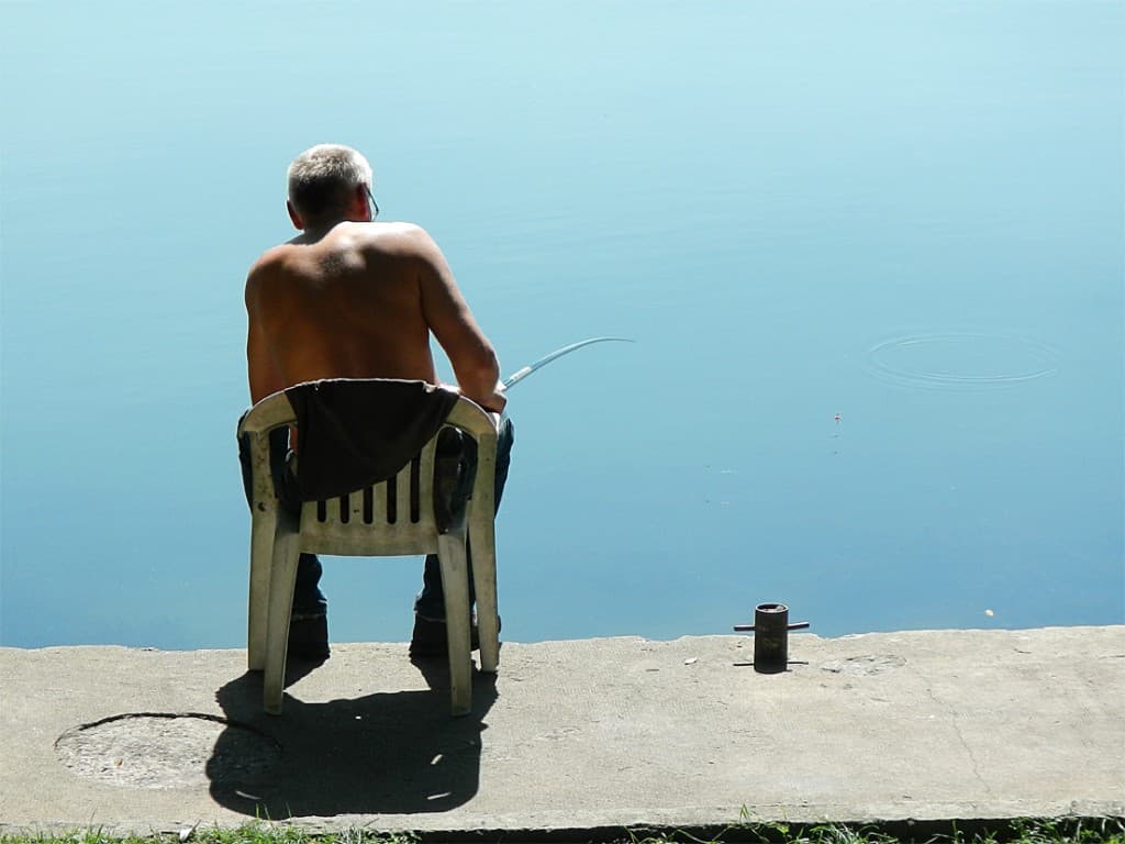Le pêcheur à la ligne