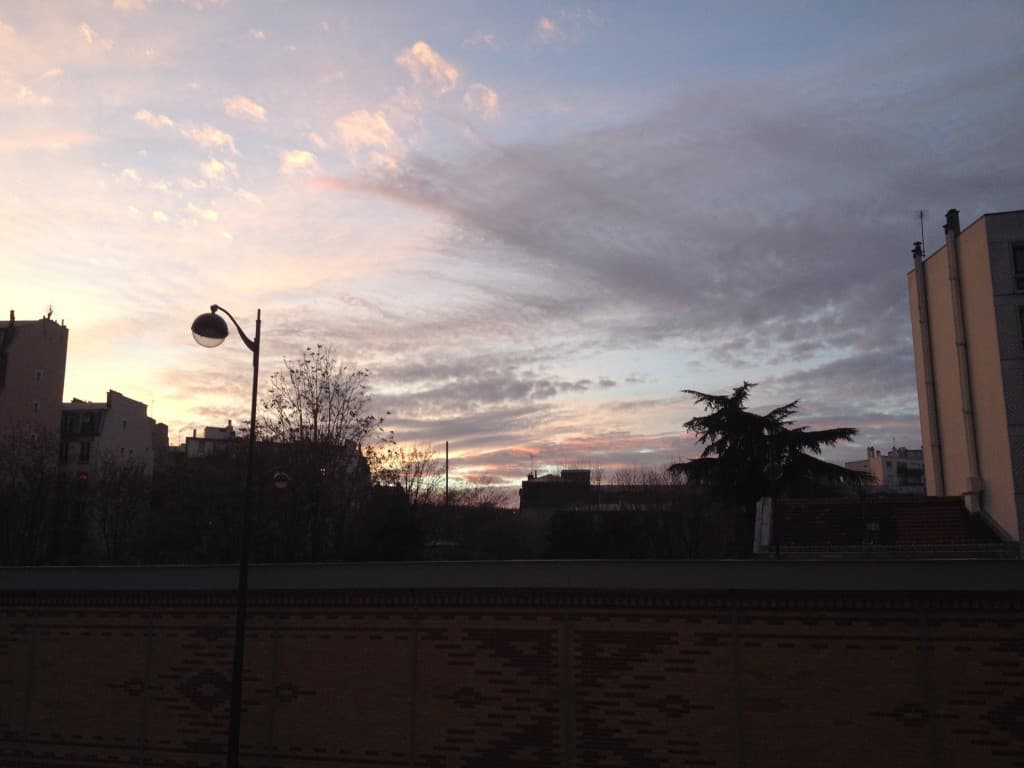 Le soleil se couche - Métro Bel Air