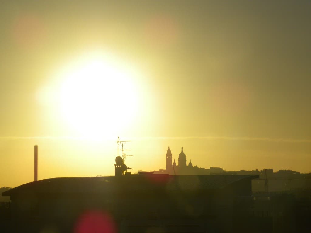Lever de soleil sur Montmartre