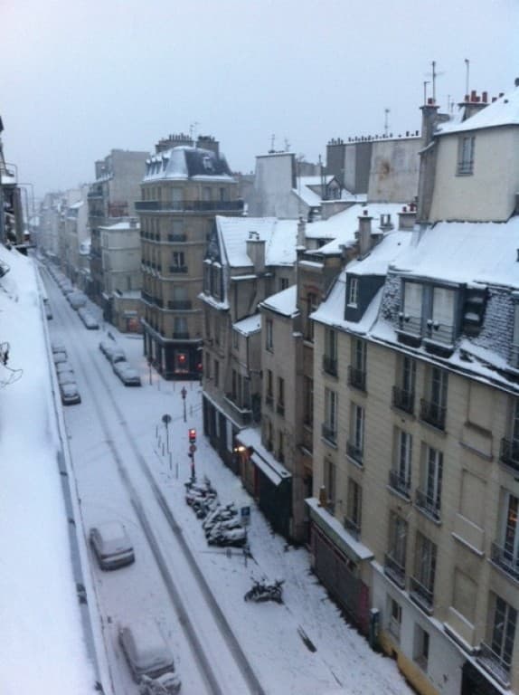 Neige 3è arrondissement de Paris