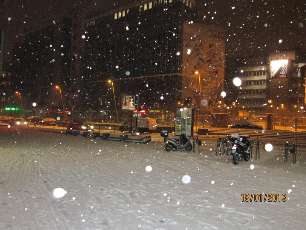 Neige abondantes à Montreuil!