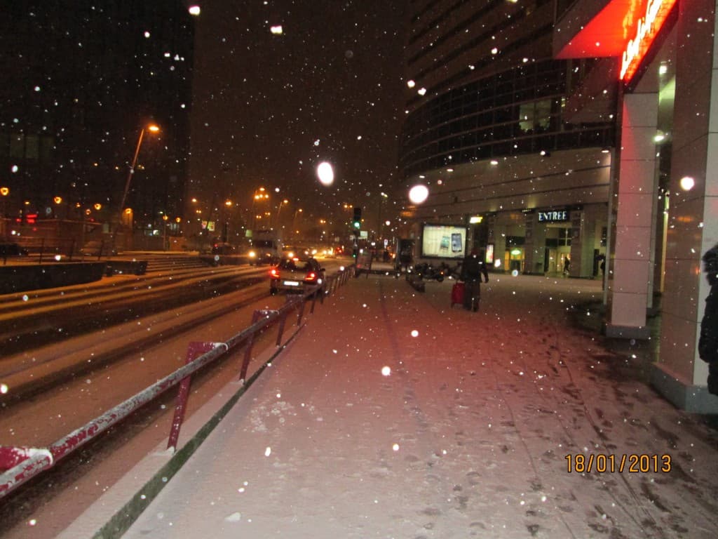 Neige abondantes à Montreuil!