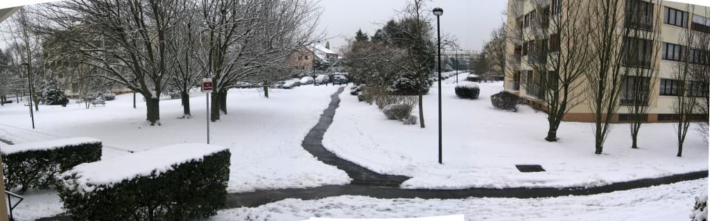 Neige au moulin de Chenevières 