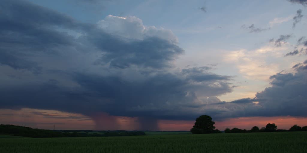Orage sur Chartres
