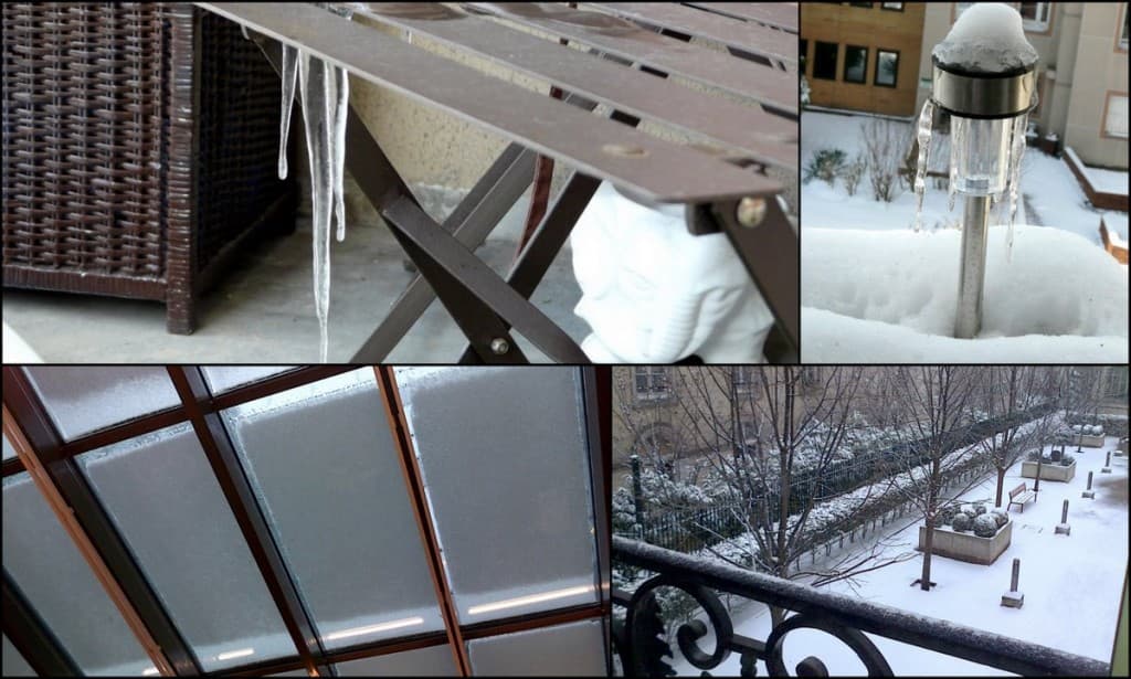 Paris...entre la neige et la glace
