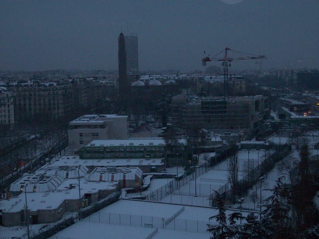 paris sous la neige