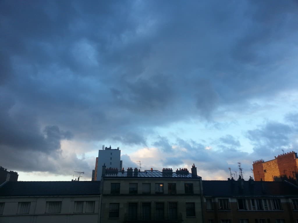 Reflets bleus de crépuscule