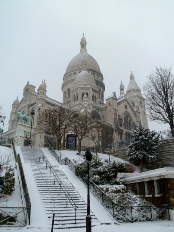 Sacré Coeur sous la neige