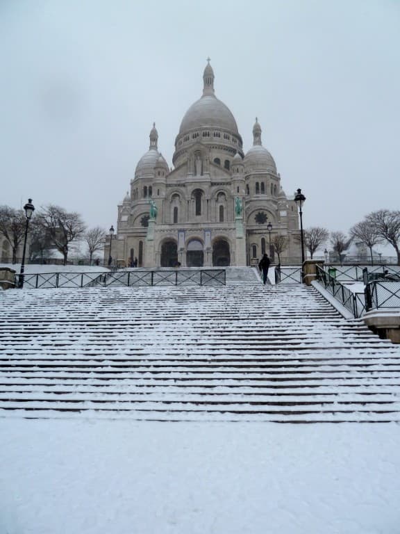 Sacré Coeur sous la neige