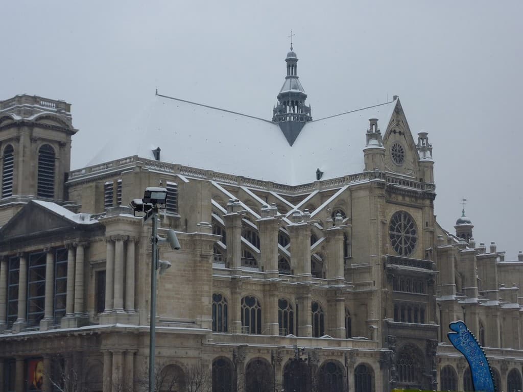 Saint Eustache enneigée