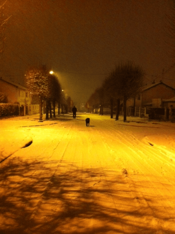sous la neige