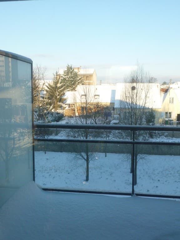 Vue du balcon à 8h ce matin