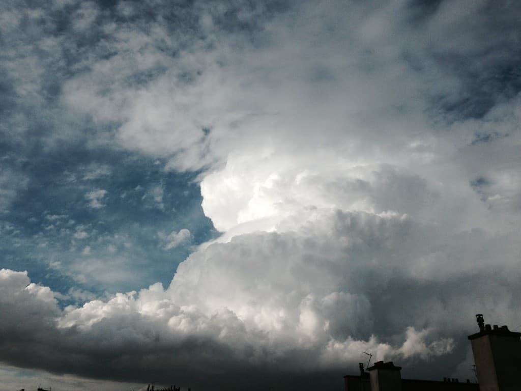 1er orage de chaleur de la saison !