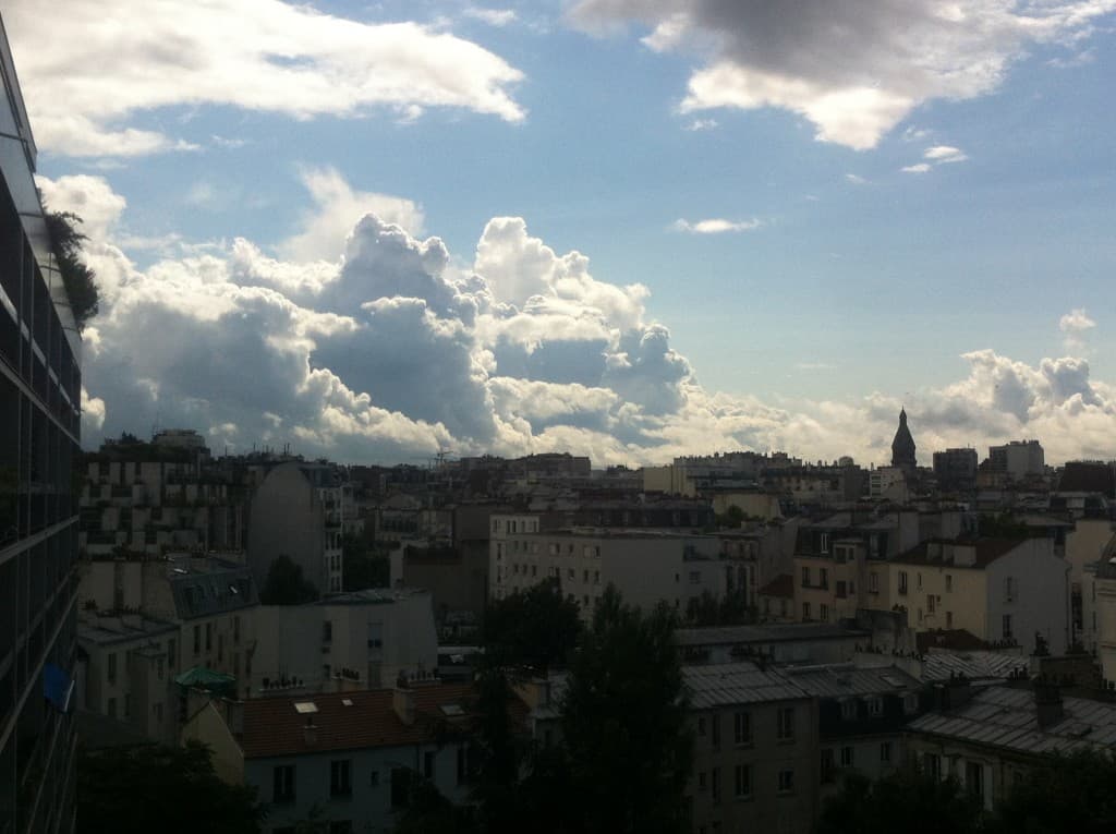 Amas de nuages vers Alésia 