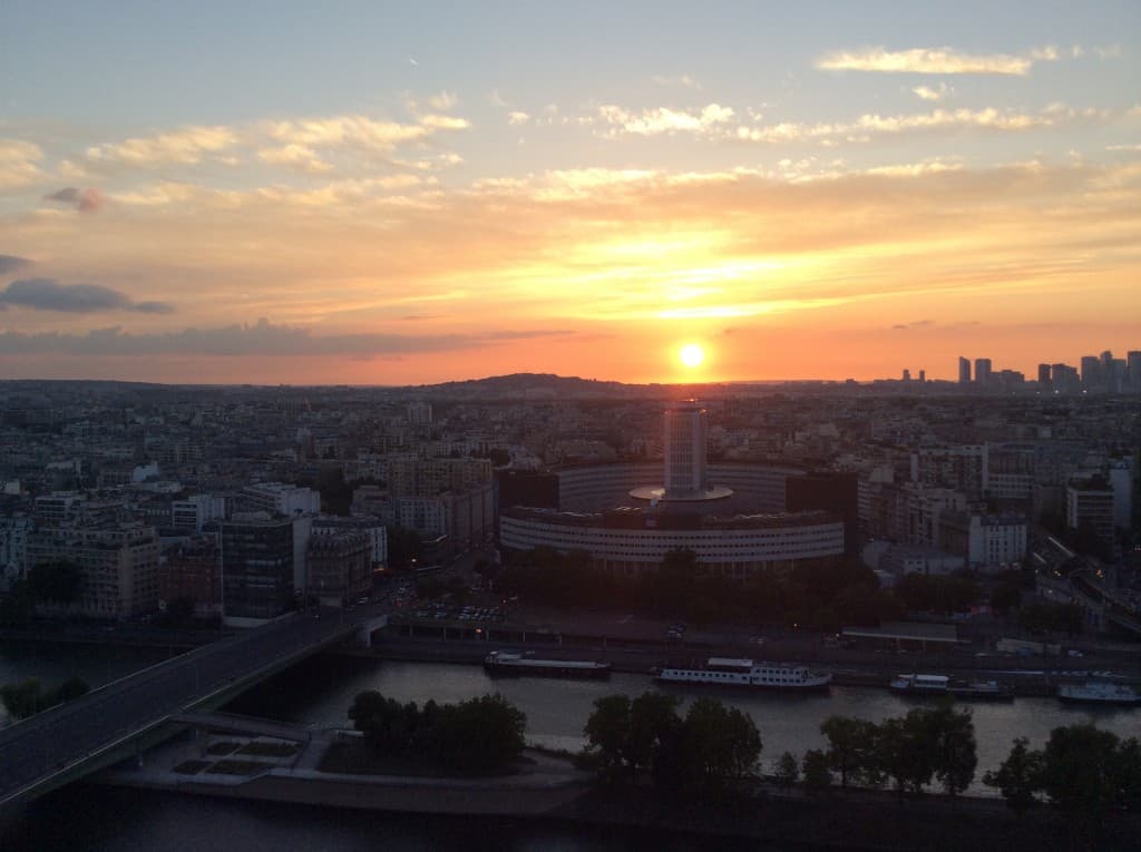 beau coucher de soleil 