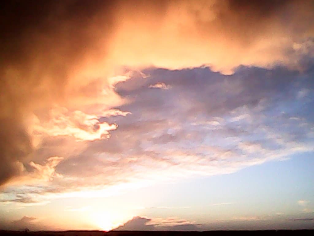 ciel bleu tardif  18h