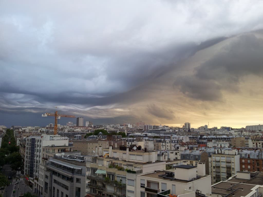 Ciel magnifique sur le XXe
