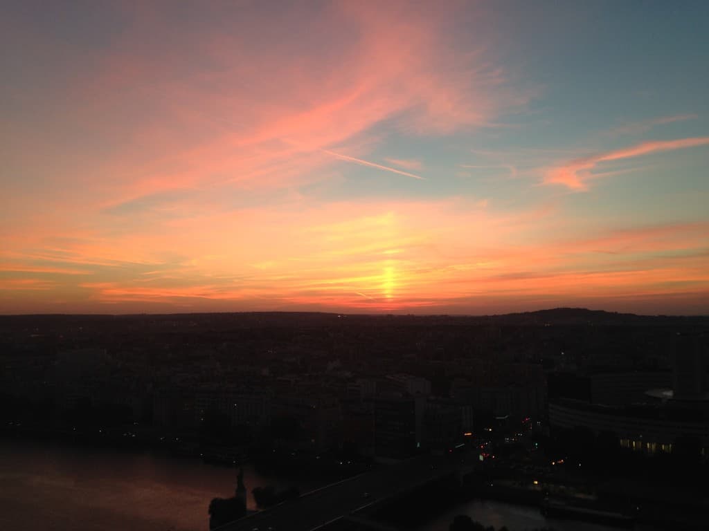cirrus et ciel rouge 