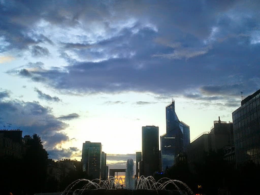 Coucher de soleil sur La Défense 