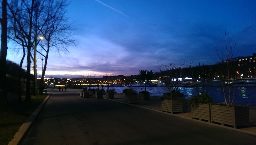 Crépuscule - Berges de Seine