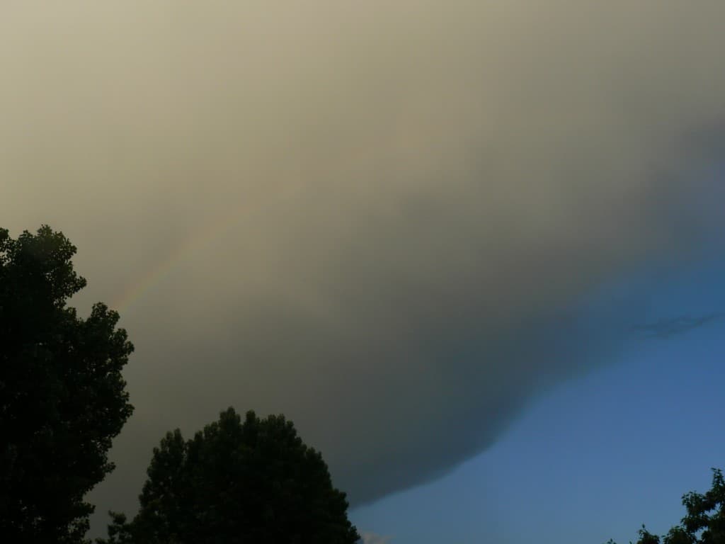 Giboulée orageuse sur le déclin ce soir...