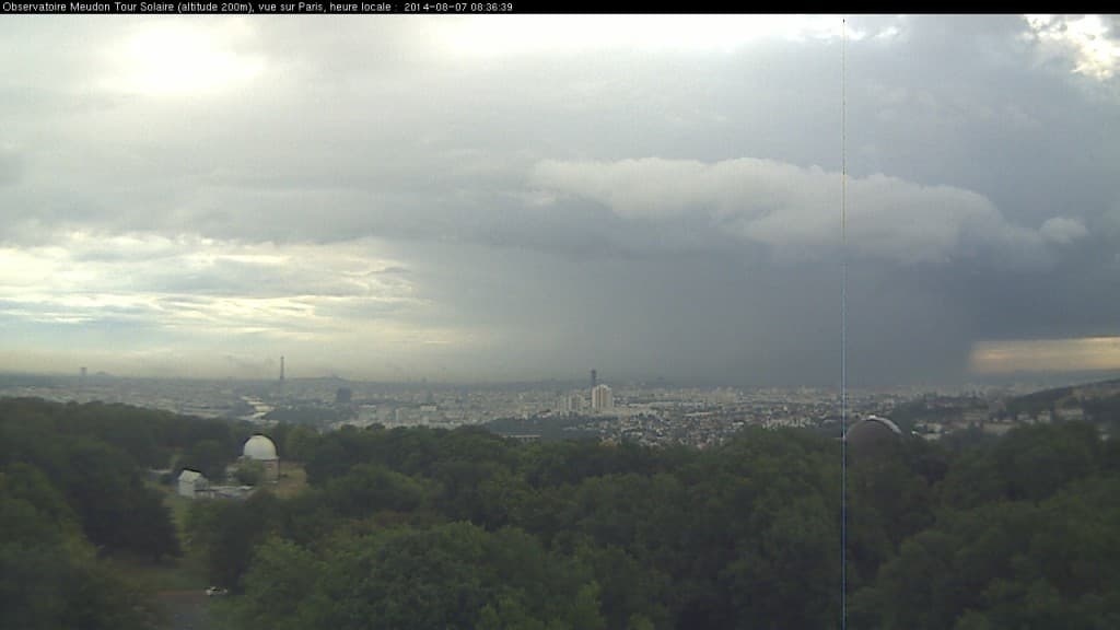 Grosse averse Parisienne depuis Meudon