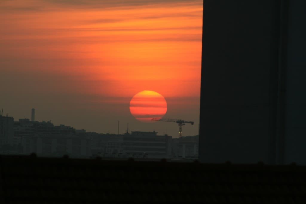 joli couché de soleil