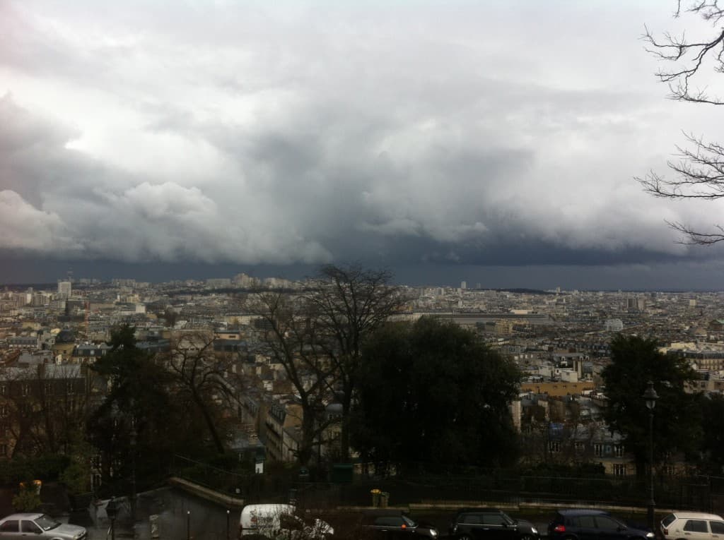 Orage pluvieux à l'Est de PARIS
