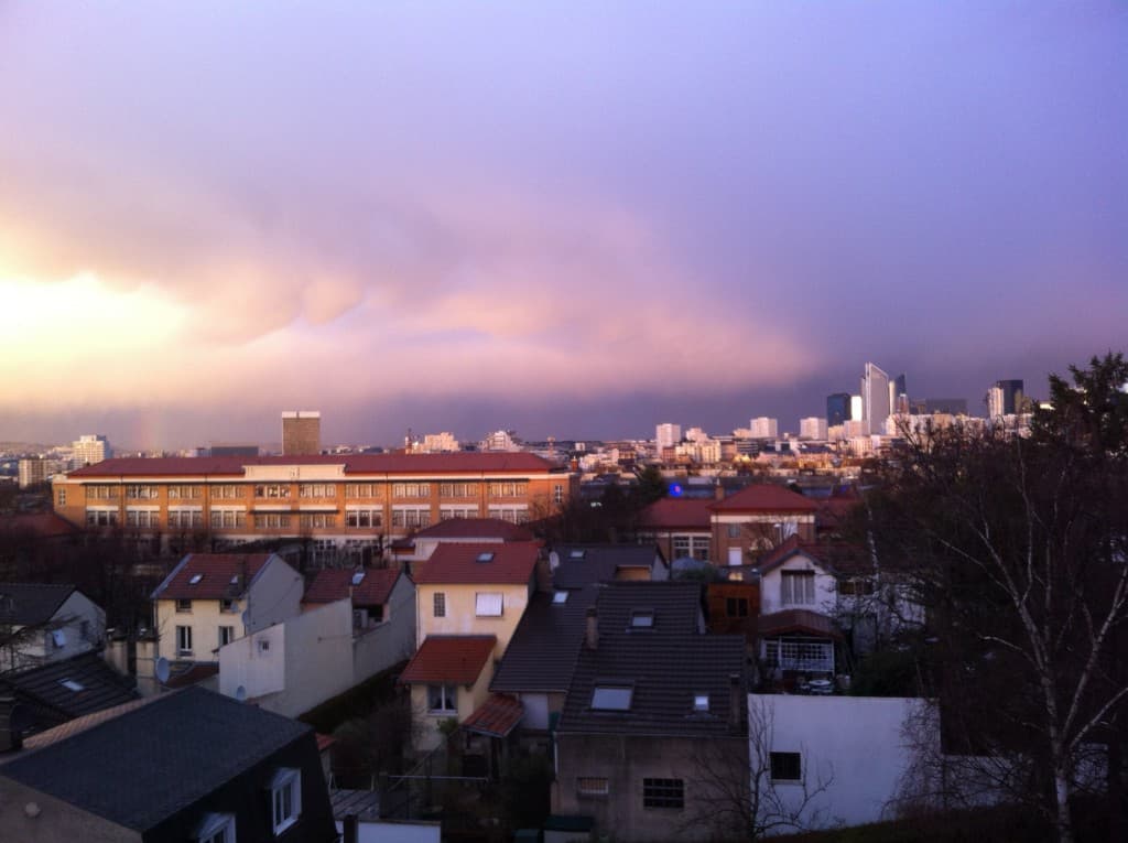 Orage sur l'ouest parisien