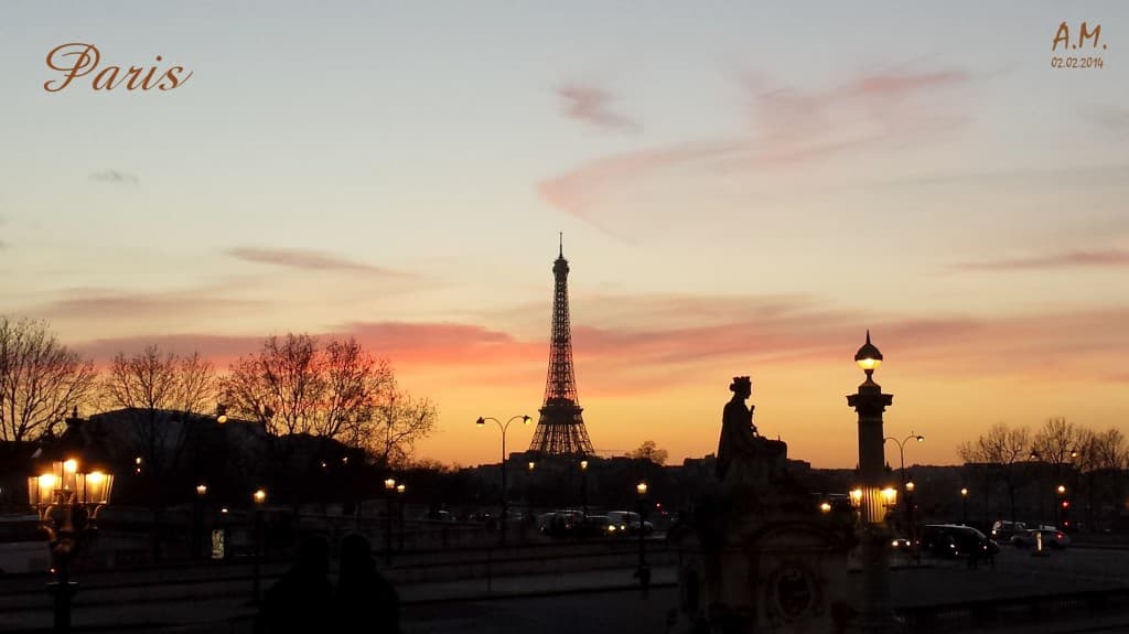 Paris au coucher