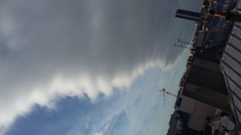 Bande de nuage sur paris
