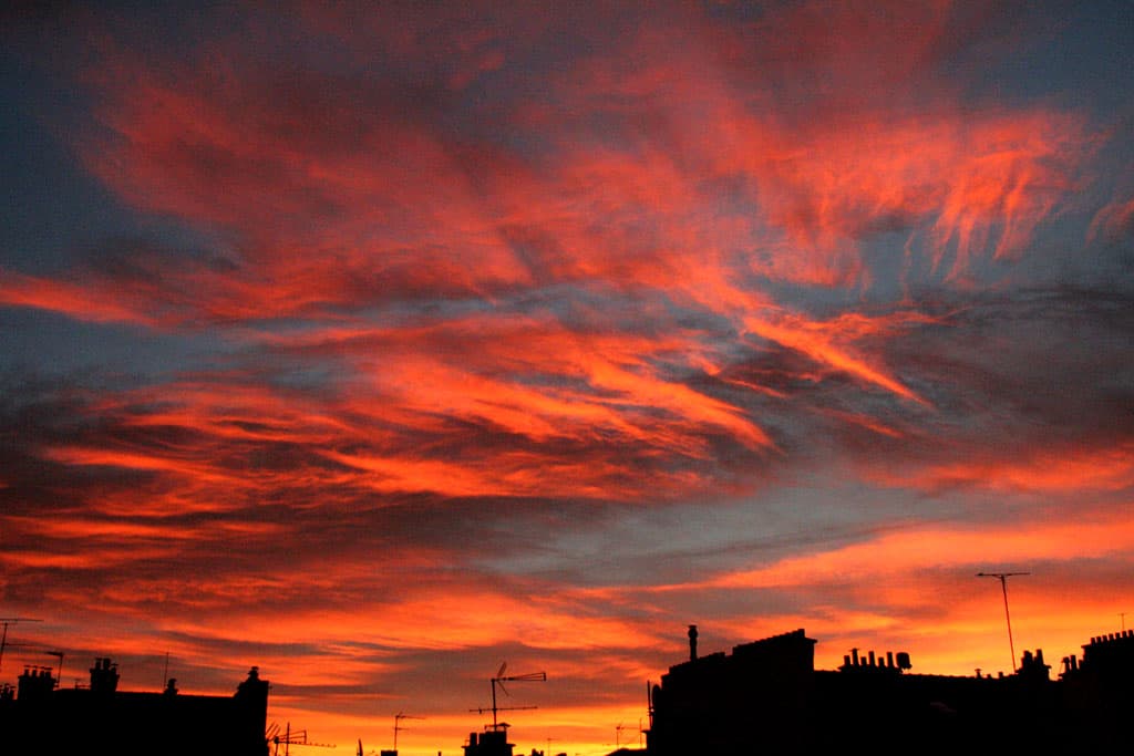 ciel de feu