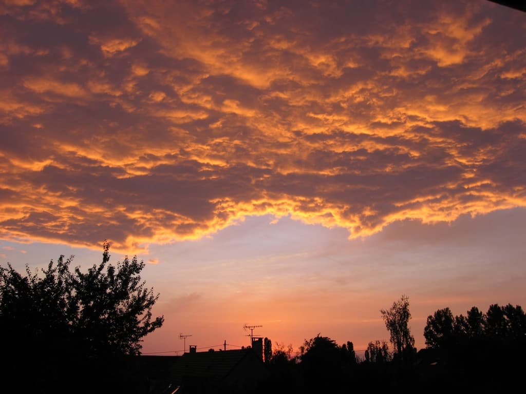coucher de soleil dans les Yvelines