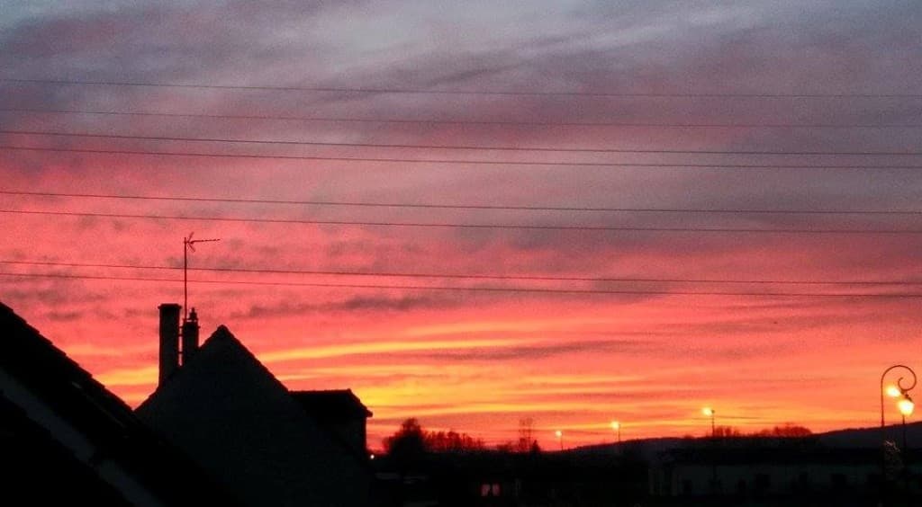 Coucher de soleil du 1 janvier
