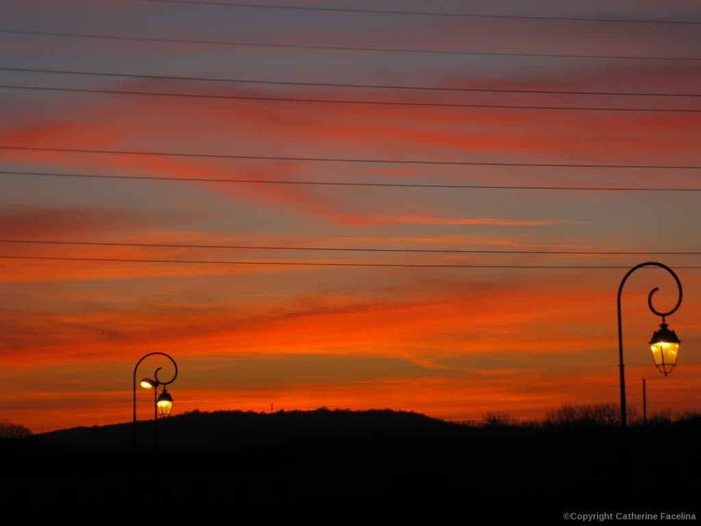 Coucher de soleil flamboyant