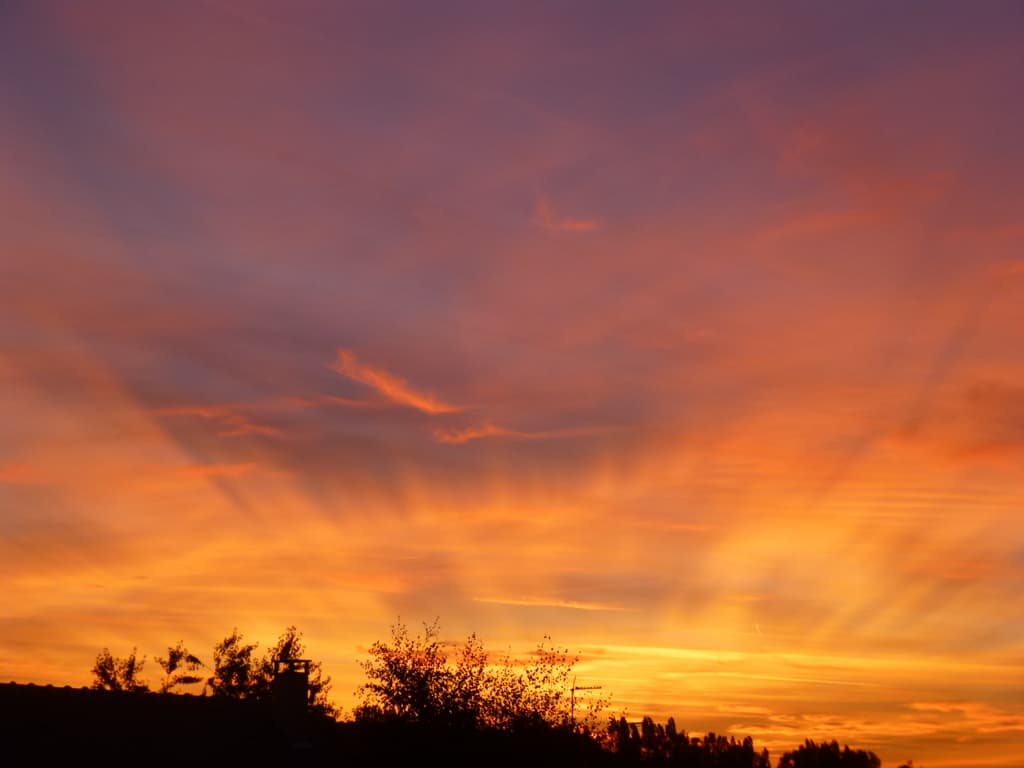 Coucher de soleil royal !