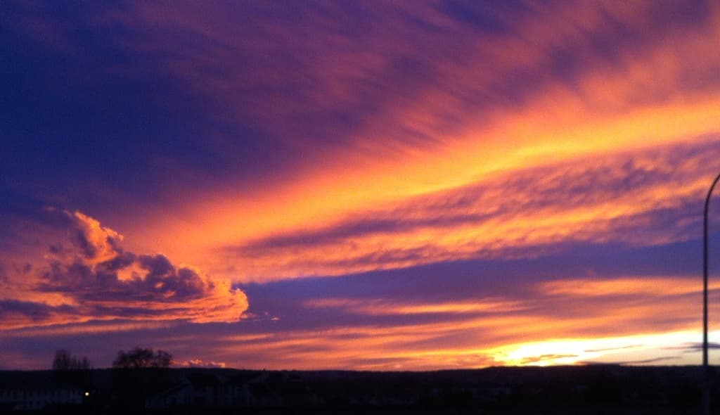 Coucher de soleil sur Montesson 17h20