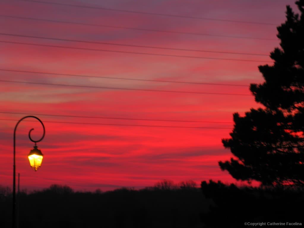 Coucher soleil flamboyant