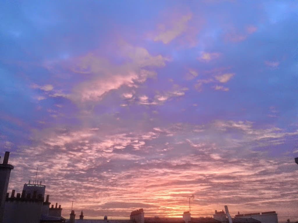 fin de journée sur Paris17em