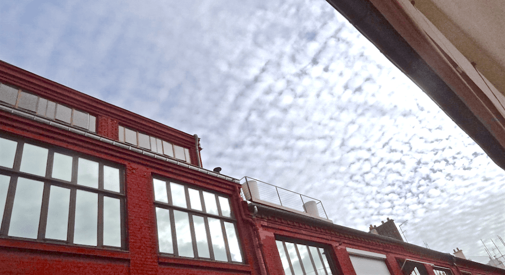 Le ciel sur Oberkampf à 13:24 (G@tto)