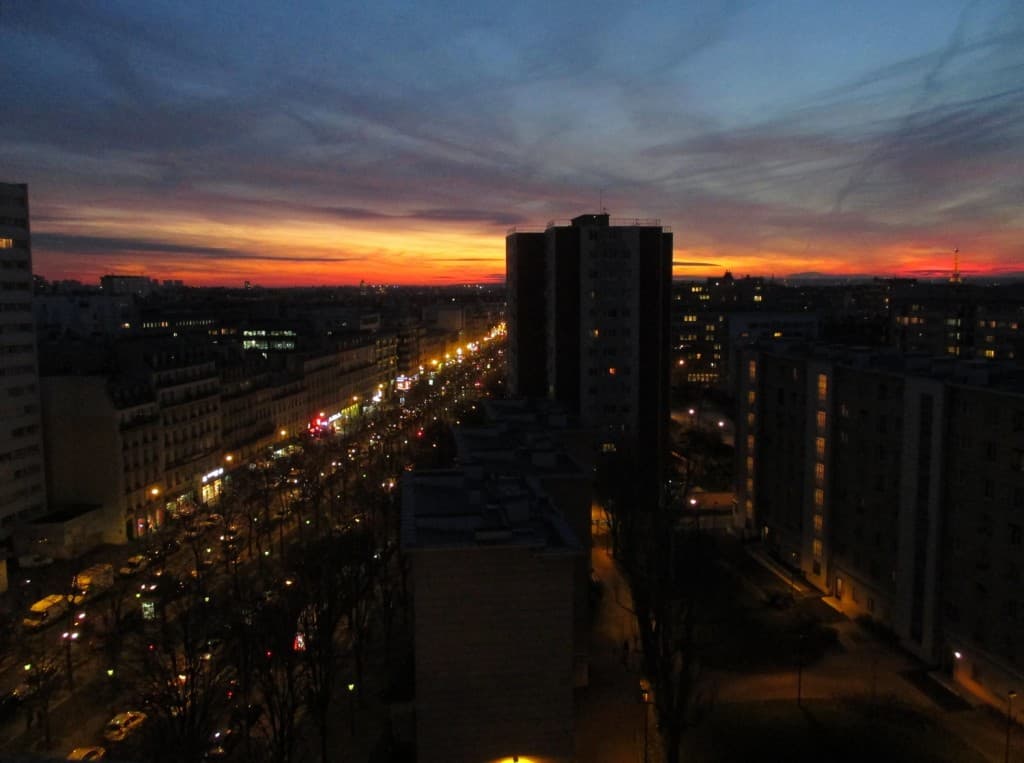 Le soir vers le sud-sud-ouest
