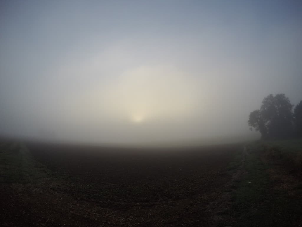 Le Vexin dans le brouillard