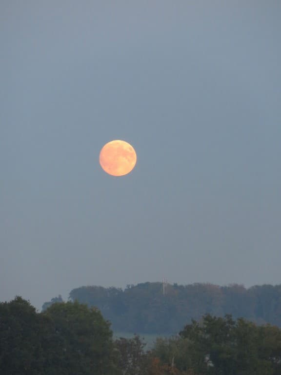 Lune croissante pleine à 93%