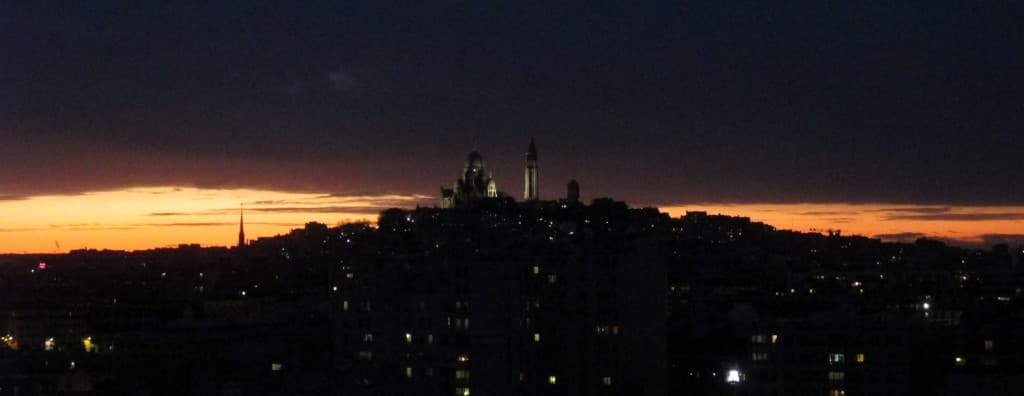 Montmartre dans le couchant rosé