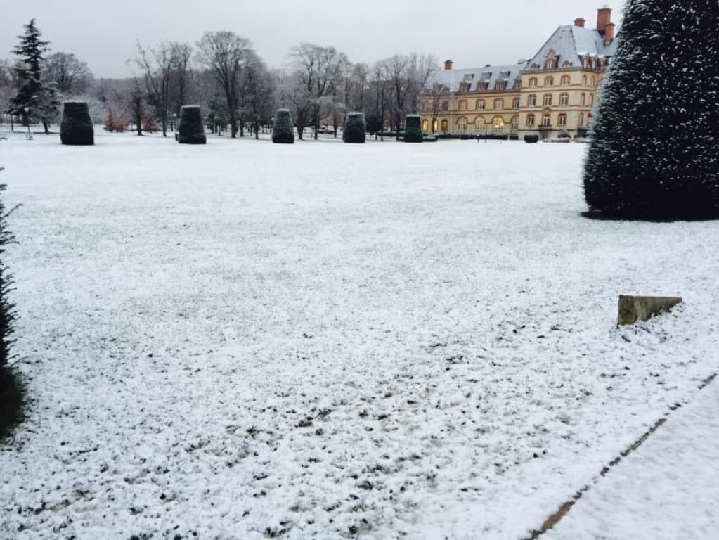 Neige à la Cité internatinale à PARIS