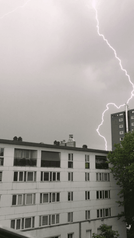 Orage sur Paris