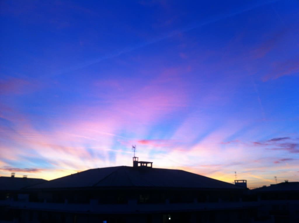 Sublime coucher de soleil ce soir