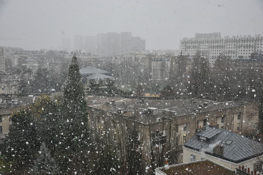 averses de neige à Paris
