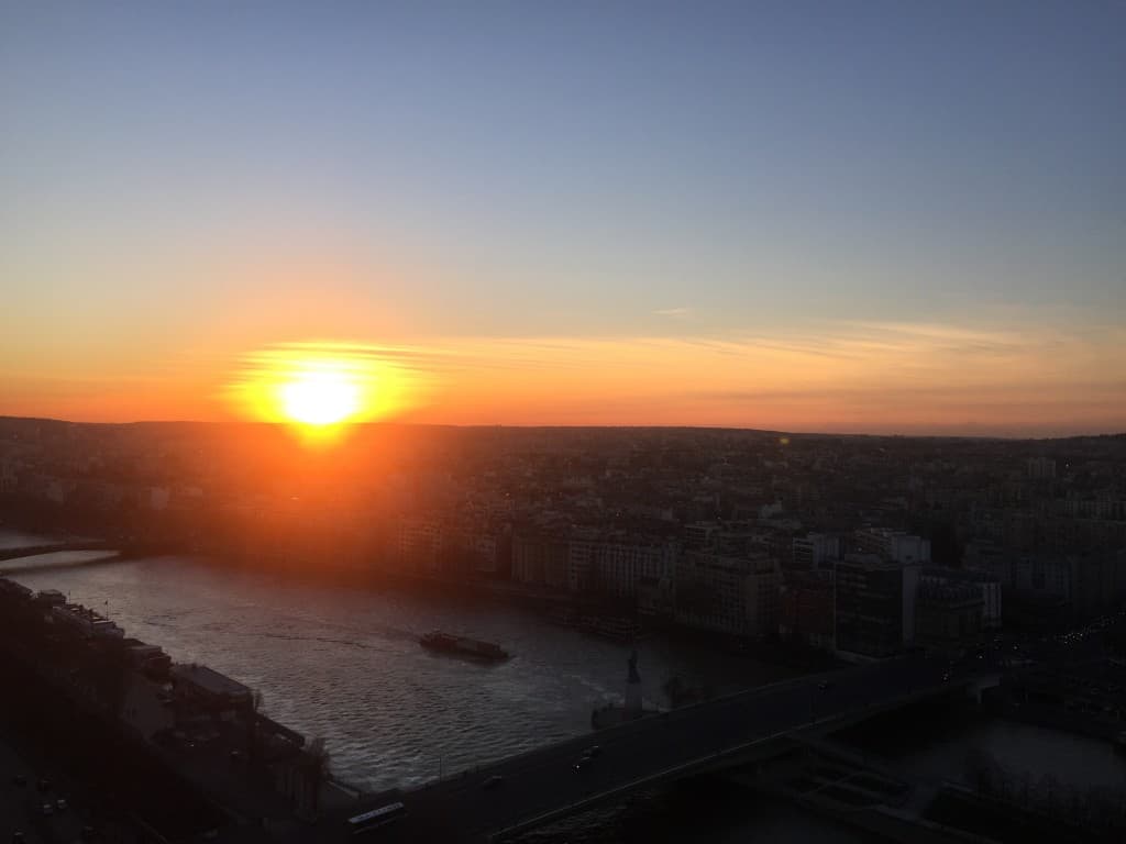 Beau coucher de soleil... 